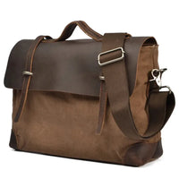 HKM-265811 Retro Leather Large Capacity Messenger Bag for 13-15 Inch Laptops в with Eco-Friendly Materials