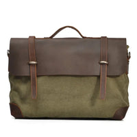 HKM-265811 Retro Leather Large Capacity Messenger Bag for 13-15 Inch Laptops в with Eco-Friendly Materials