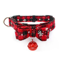 HKM-189203 Soft Microfiber Backing Pet Bow Collar - Adjustable Sizes XS to L