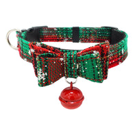 HKM-189203 Soft Microfiber Backing Pet Bow Collar - Adjustable Sizes XS to L