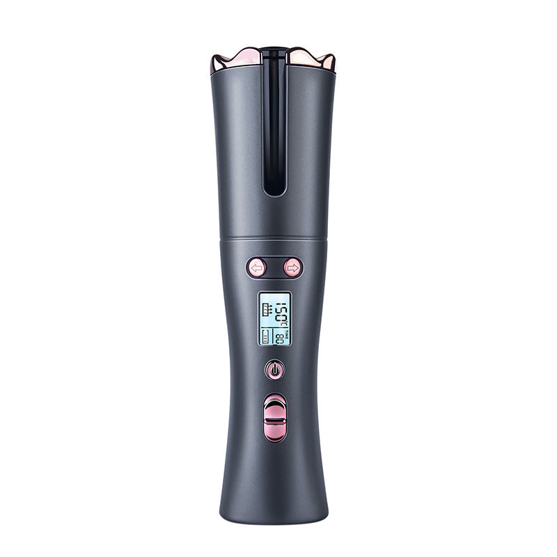 HKM-077331 Portable Smart Wireless Automatic Hair Curler with USB Charging and Adjustable Temperature Control