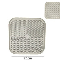 HKM-084499 Silicone Pet Licking Pad for Slow Feeding and Interactive Play, 15x15cm & 20x20cm Sizes
