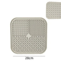 HKM-084499 Silicone Pet Licking Pad for Slow Feeding and Interactive Play, 15x15cm & 20x20cm Sizes
