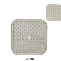 HKM-084499 Silicone Pet Licking Pad for Slow Feeding and Interactive Play, 15x15cm & 20x20cm Sizes