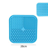 HKM-084499 Silicone Pet Licking Pad for Slow Feeding and Interactive Play, 15x15cm & 20x20cm Sizes