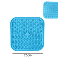 HKM-084499 Silicone Pet Licking Pad for Slow Feeding and Interactive Play, 15x15cm & 20x20cm Sizes