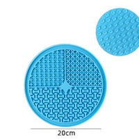 HKM-084499 Silicone Pet Licking Pad for Slow Feeding and Interactive Play, 15x15cm & 20x20cm Sizes