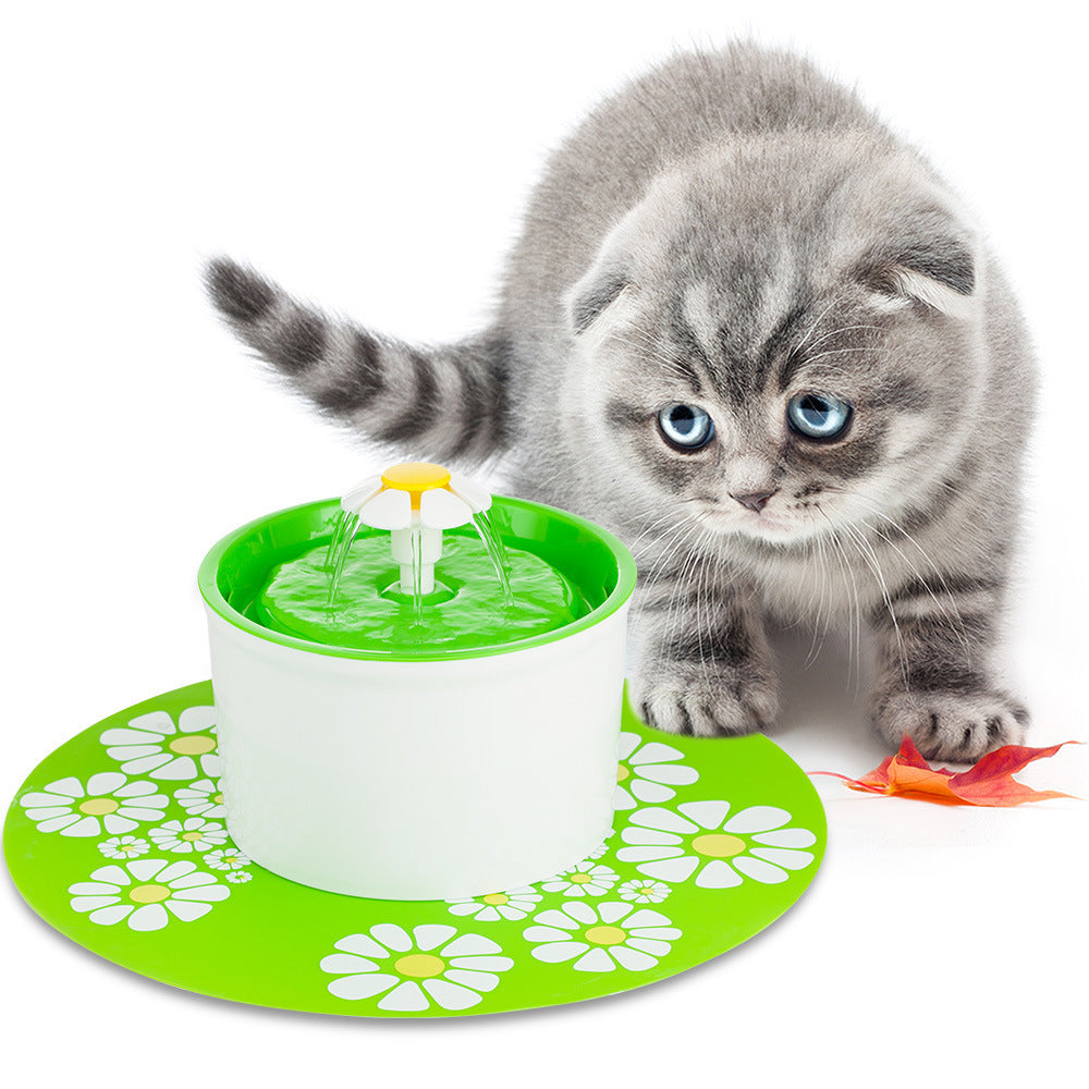 HKM-833811 Blue Electric Water Feeder for Cats with 3-Layer Filtration System and Quiet Pump