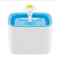 HKM-833811 Blue Electric Water Feeder for Cats with 3-Layer Filtration System and Quiet Pump