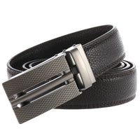 HKM-725011 Automatic Alloy Buckle Belt - Model LY33-2220-5, Fashionable Design and Durable Material