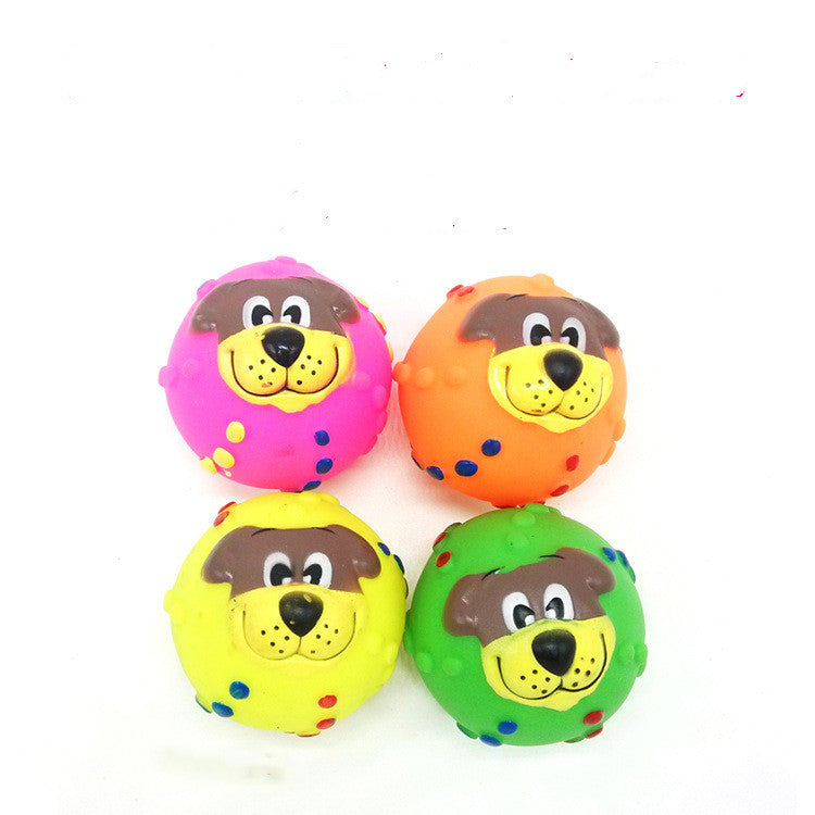 HKM-213395 Durable Vinyl Dog and Cat Toy Ball for Playtime Fun