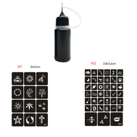 HKM-597011 Temporary Tattoo Stickers with Care Instructions for Easy Application