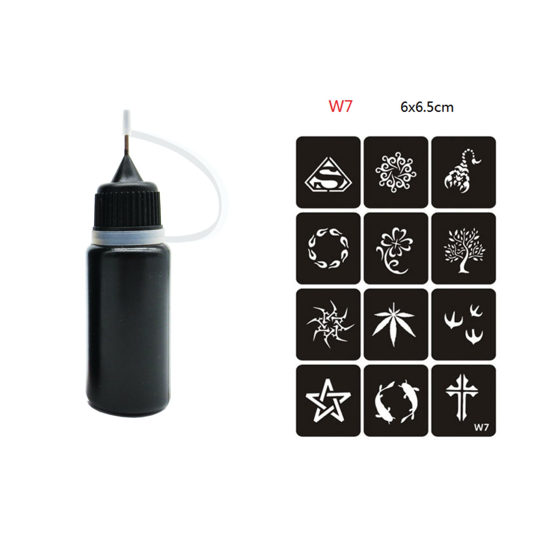 HKM-597011 Temporary Tattoo Stickers with Care Instructions for Easy Application