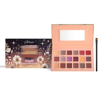 HKM-703955 18 Color Eye Shadow Plate with Applicator Brush - Versatile Eye Makeup Palette