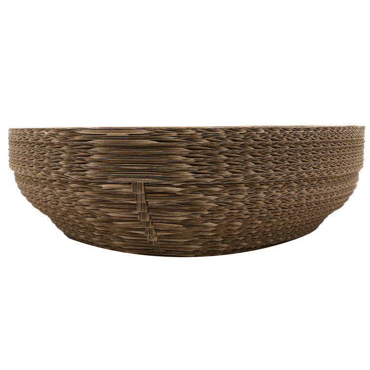 HKM-354643 Cat Scratch Board - Paper Material, 40cm Diameter, Ideal for Claw Grinding, Durable and Functional Design