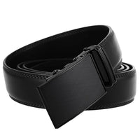 HKM-084307 Automatic Buckle Ratchet Men's Cowhide Leather Belt - Stylish and Durable Design