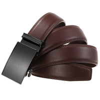 HKM-084307 Automatic Buckle Ratchet Men's Cowhide Leather Belt - Stylish and Durable Design