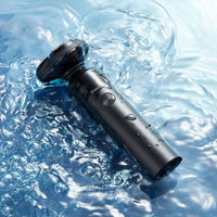 HKM-676627 Rechargeable Electric Men's Razor with 3 Rotary Blades and Waterproof Design