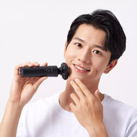 HKM-676627 Rechargeable Electric Men's Razor with 3 Rotary Blades and Waterproof Design