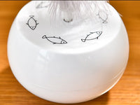 HKM-636243 Electric Cat Toy with Feather Turn Tumbler - Interactive Plastic Design for Playful Pets