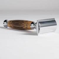 HKM-609939 Natural Bamboo Handle Double Edged Safety Razor for a Smooth Shave