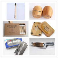HKM-609939 Natural Bamboo Handle Double Edged Safety Razor for a Smooth Shave