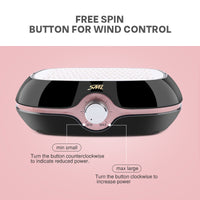 HKM-954003 SML-C2 Nail Vacuum Cleaner with Screw-on Filter - 40W Power, 4500 RPM Wind Speed, ABS Construction