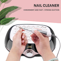HKM-954003 SML-C2 Nail Vacuum Cleaner with Screw-on Filter - 40W Power, 4500 RPM Wind Speed, ABS Construction