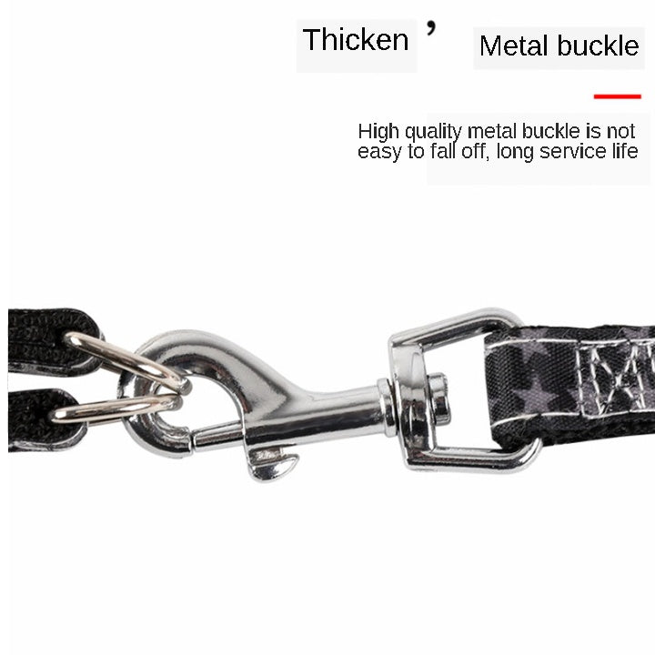HKM-294419 Adjustable Cowboy Print Dog Leash for All-Sized Pets
