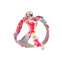 HKM-108371 Breathable Pet Harness Suit with Traction Rope - Available in Floral and Camouflage Designs