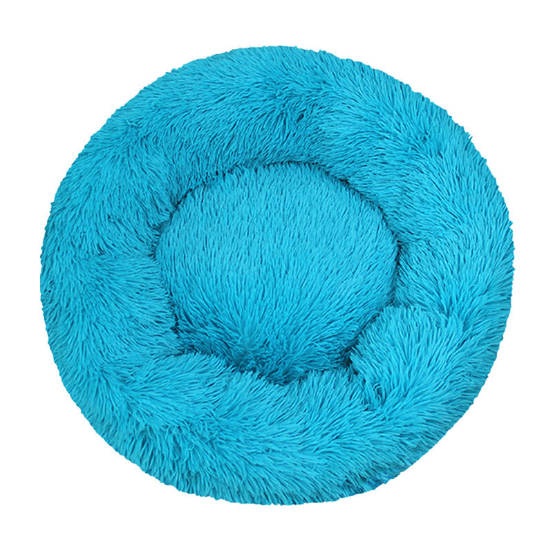 HKM-249427 Washable Round Plush Pet Bed in Various Sizes for Ultimate Comfort and Support
