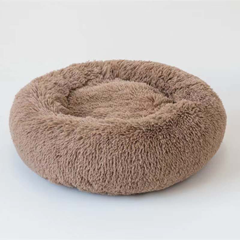 HKM-249427 Washable Round Plush Pet Bed in Various Sizes for Ultimate Comfort and Support
