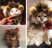 HKM-108691 Pet Lion Mane Costume Hat for Small Dogs and Cats - Fun Halloween and Festival Accessory