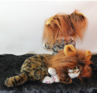HKM-108691 Pet Lion Mane Costume Hat for Small Dogs and Cats - Fun Halloween and Festival Accessory