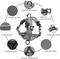 HKM-013331 Adjustable Soft Mesh Cat Harness and Leash Set for Safe Outdoor Adventures