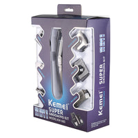 HKM-574867 Kemei KM-600 Wireless Hair Razor with Multiple Attachments and Accessories