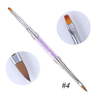 HKM-082771 Dual-Ended Nail Art Pen for Flower Designs with Diamond Inlay