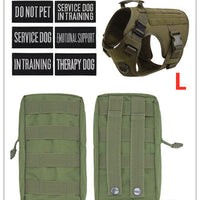 HKM-180115 Adjustable Tactical Dog Harness for German Shepherds - Durable and Comfortable Pet Gear