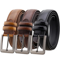 HKM-441299 Men's Pin Buckle Belt in Multiple Colours - Model ZK33-560, Width 3.3CM
