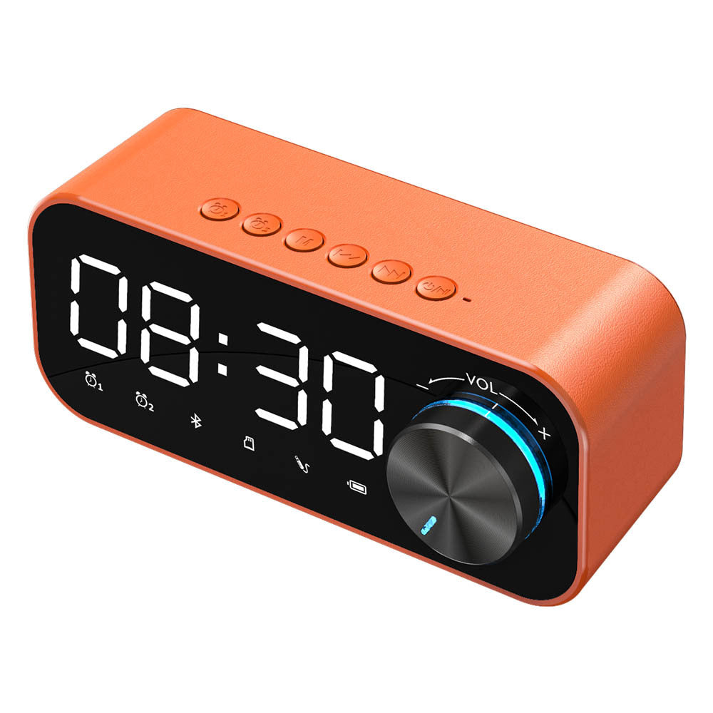 KTX-888467 Bluetooth Alarm Clock Speaker with Digital Display and Wireless Subwoofer - Compact Music Player and Table Clock for Home Decor