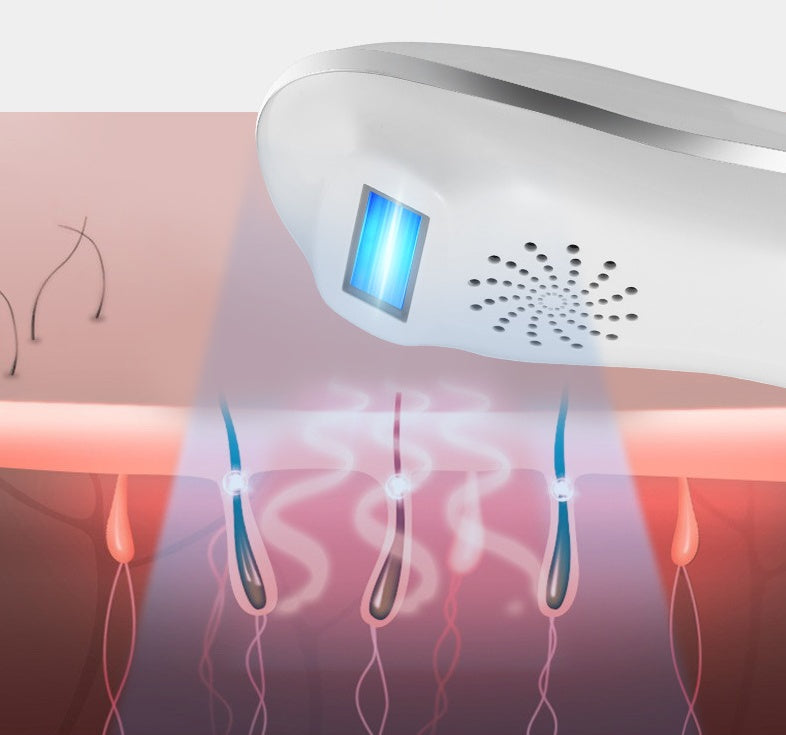 HKM-737555 Electric Laser Underarm Shaver for Whole Body Hair Removal, ABS Material, AC Power Supply