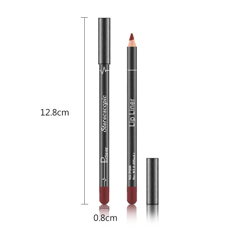 HKM-845075 Matte Velvet Lipstick Pen - Waterproof, Non-Marking, 12 Color Options, 1.5g