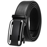 HKM-636755 Men’s Automatic Buckle Leather Belt with Strong Durability and Adjustable Fit