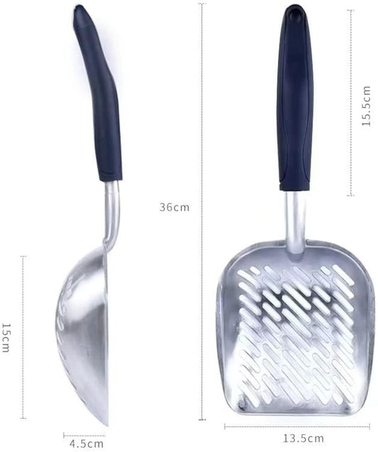 HKM-187411 Non-Stick Cat Litter Scoop with Long Handle and Sifting Design, Ideal for Daily Cleaning