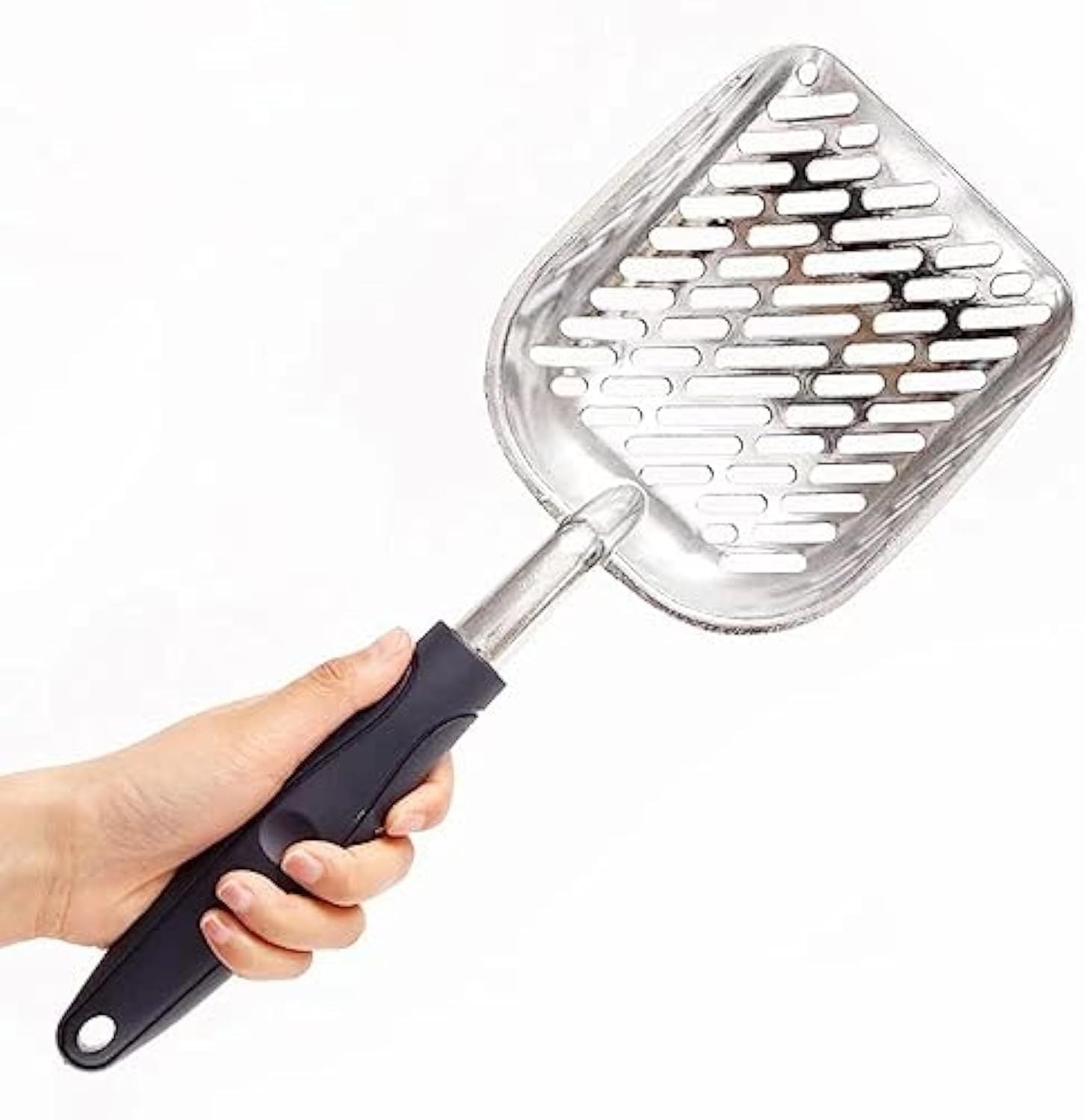 HKM-187411 Non-Stick Cat Litter Scoop with Long Handle and Sifting Design, Ideal for Daily Cleaning