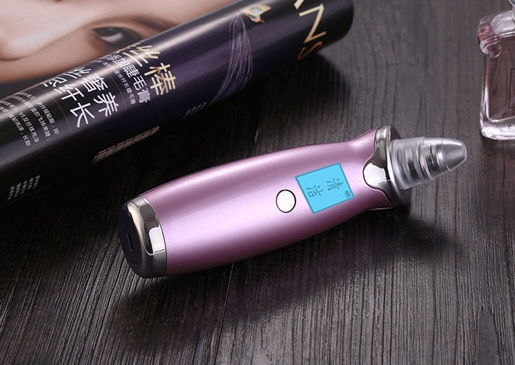 HKM-590035 Pore Vacuum Cleaner with Display - Blackhead Removal Device in Ivory White and Rose Gold