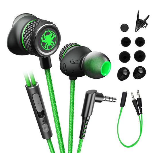 KTX-491347 Wired In-Ear Headset with Microphone and Silicone Earplugs, 3.5mm L-Bend Connector, 20-20000 Hz Frequency Response