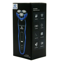 HKM-539795 4D Electric Rotary Shaver with Rechargeable Power and Body Wash Cleaning