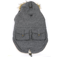 HKM-788115 Thermal Cotton Pet Coat for Dogs and Cats - Universal Fit in Grey, Multiple Sizes Available