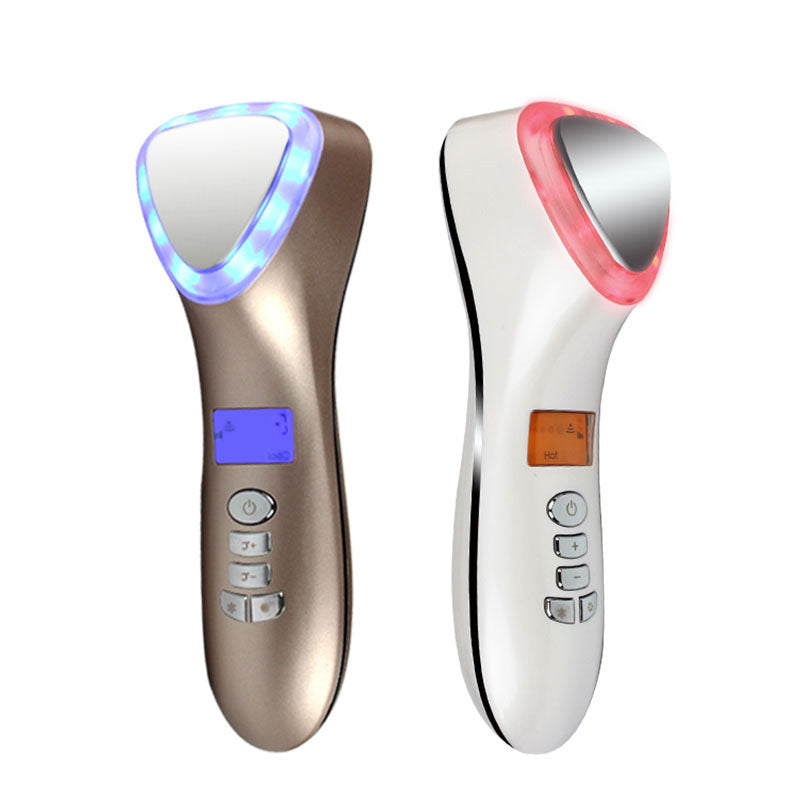 HKM-374803 Color Light Therapy Beauty Device with Cold/Hot Vibration and Intelligent Reminder
